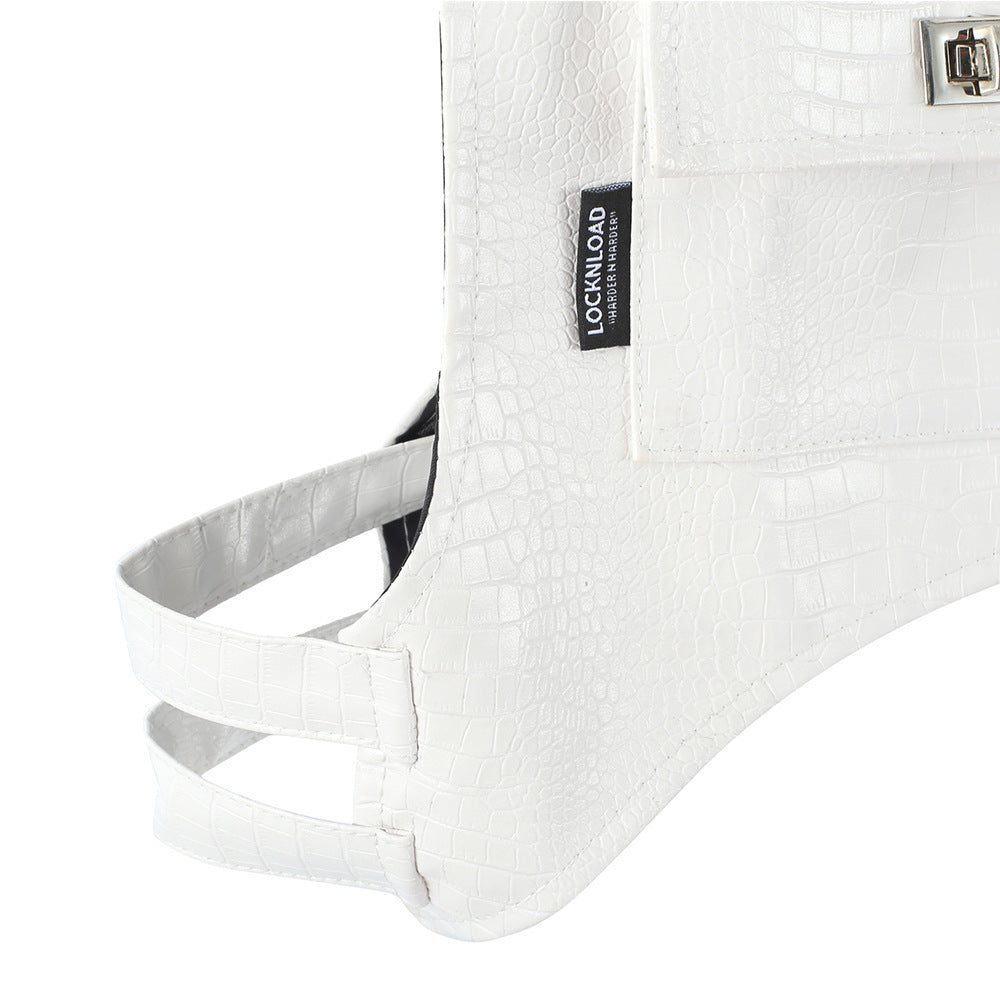 PU Leather Half Body Vest Man