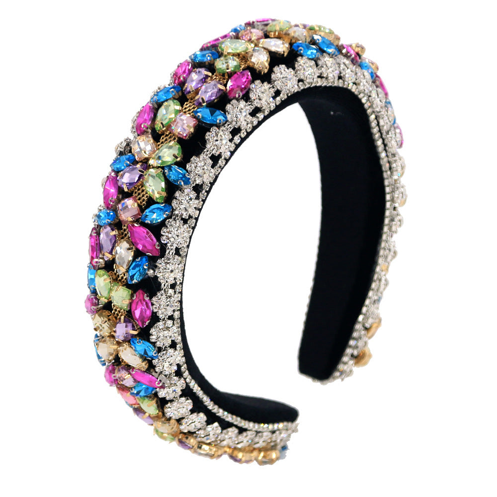 European And American Court Style Luxury Diamond-laid Headband