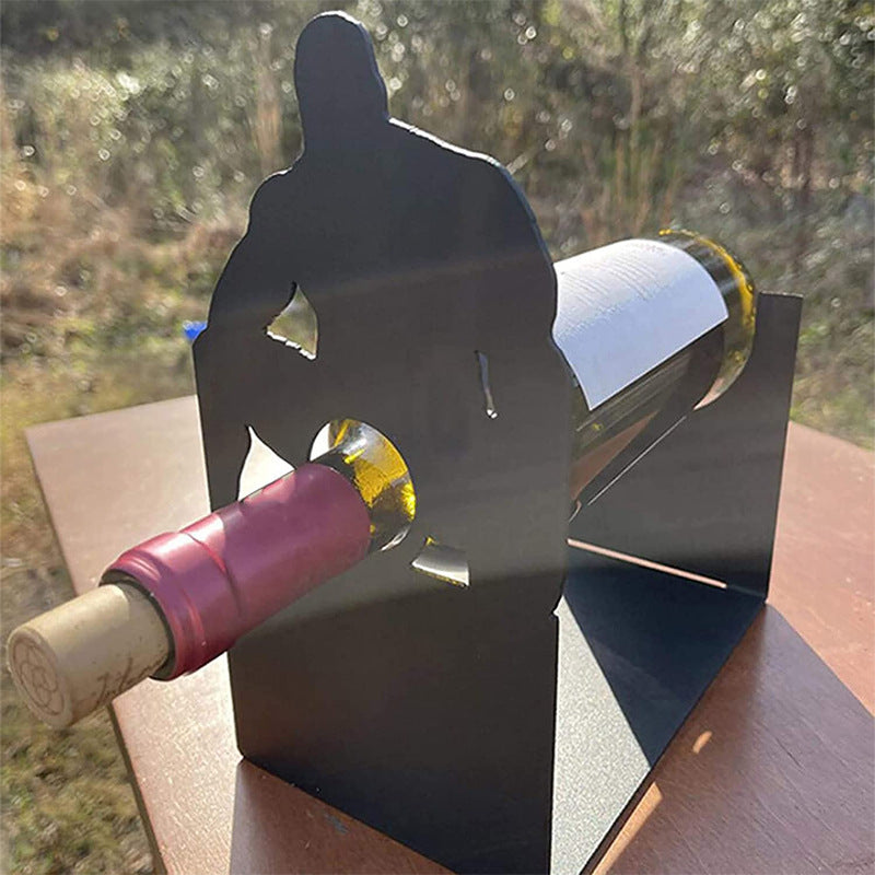 Creative Wine Bottle Rack Home Decoration