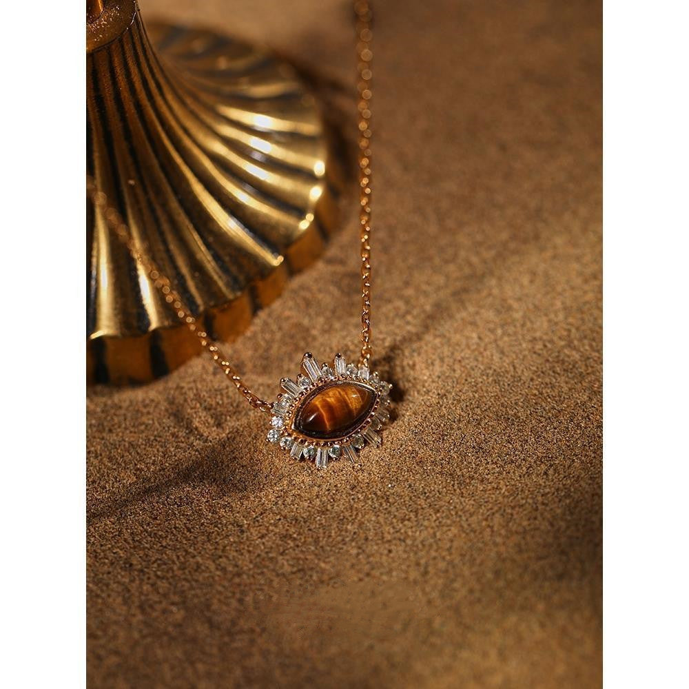 Retro Tiger Eye Stone Tiger Eye Niche Retro Feeling