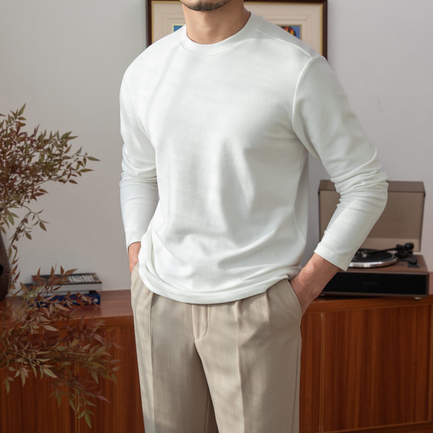 Skin Friendly Stretch Warm Base Shirt Man