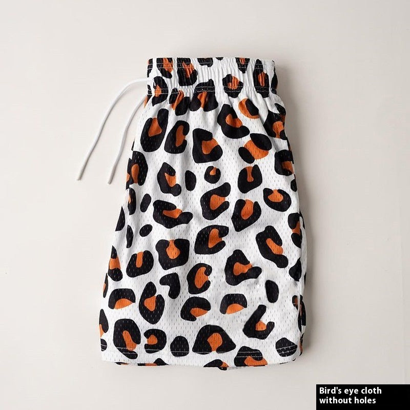 Men's Trendy Fitness Running Training Shorts Digital Printing Shorts