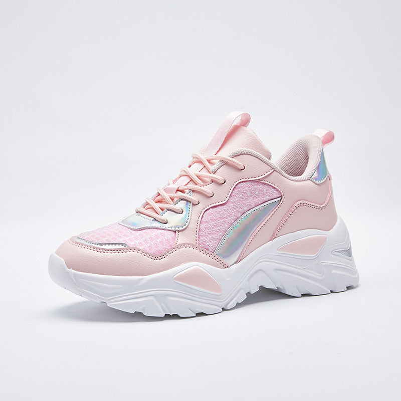 Zapatos, zapatillas, zapatos de papá de tejido volador ligero para mujer