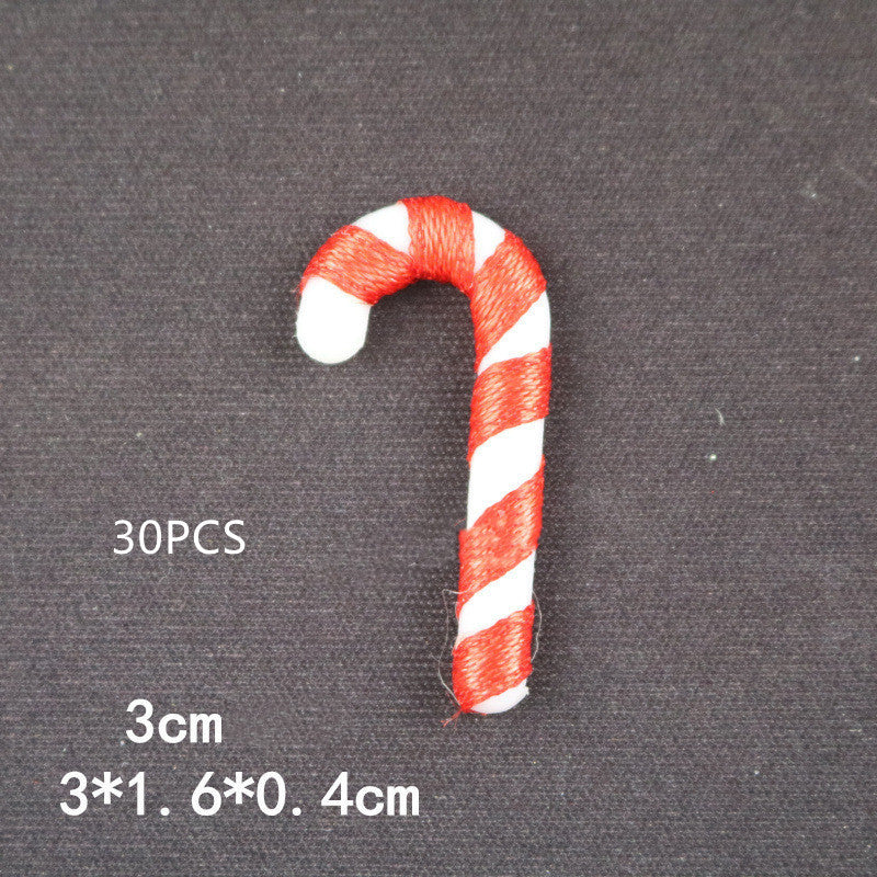 Christmas Walking Stick For The Elderly White Body With Ribbon