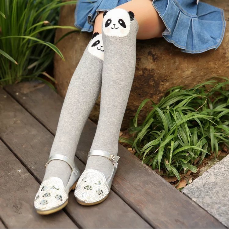 Children Middle Tube Pure Cotton Hold-ups Over Knee Socks