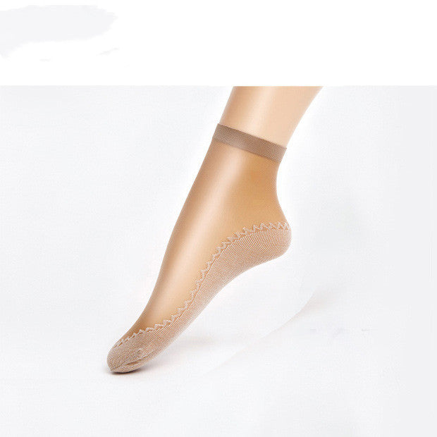 Women's Sweat Absorbing Cotton Bottom Stockings