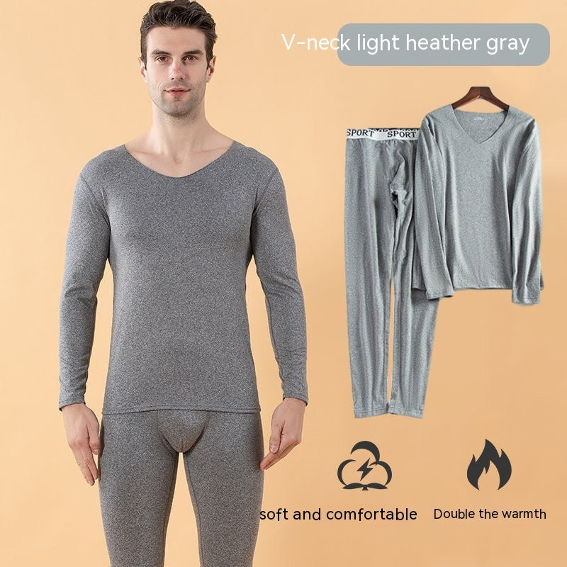 Milk Silk Seamless  Thermal Underwear Men's Suit