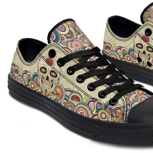 Fashion Print Couple Low-Top Canvas Shoes