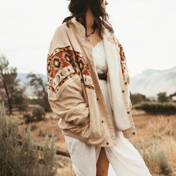 European Winter Thermal Print Pilot Jacket