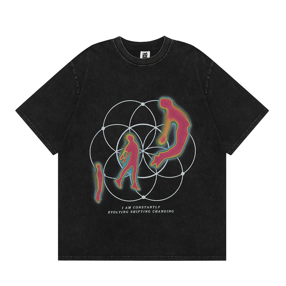 Fashion Thermal Imaging Printed T-shirt Men