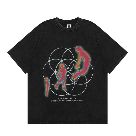 Fashion Thermal Imaging Printed T-shirt Men