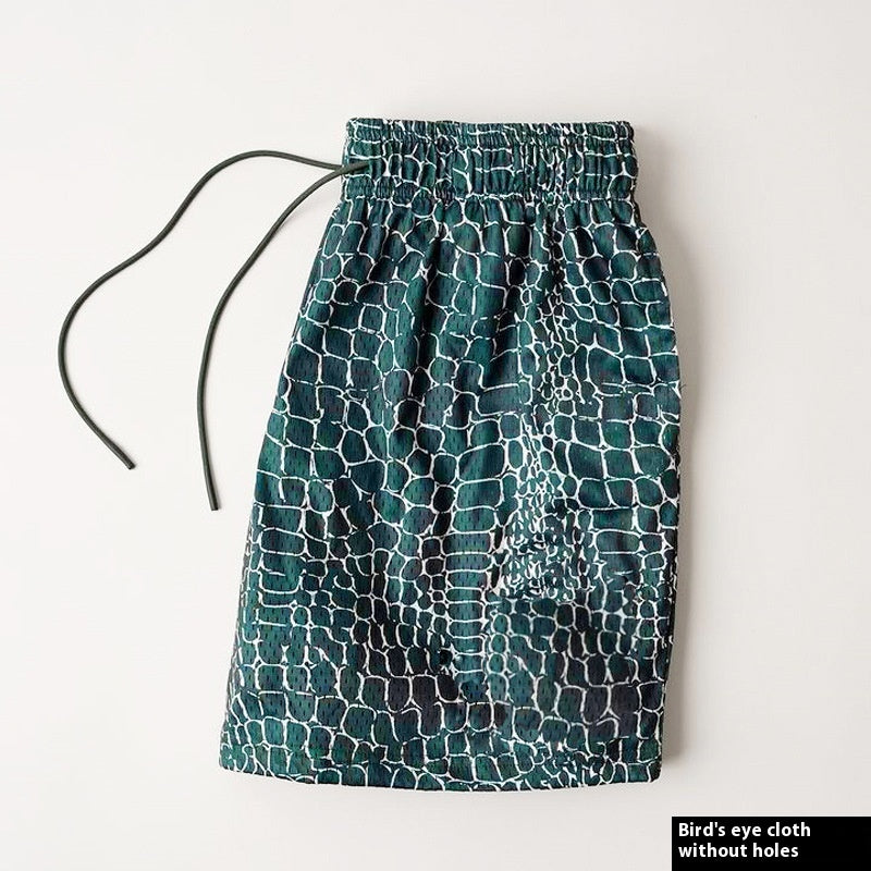 Men's Trendy Fitness Running Training Shorts Digital Printing Shorts