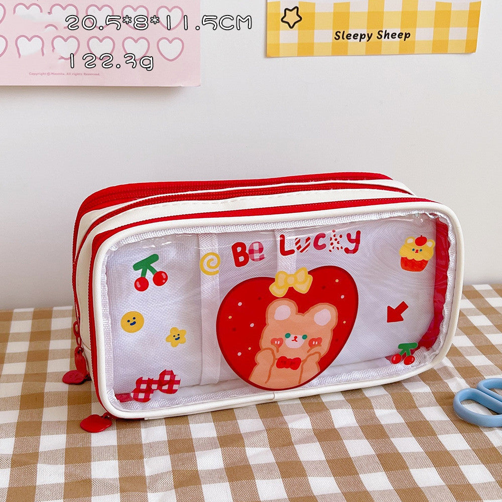 Multifunctional Large Capacity Double Layer Pencil Case