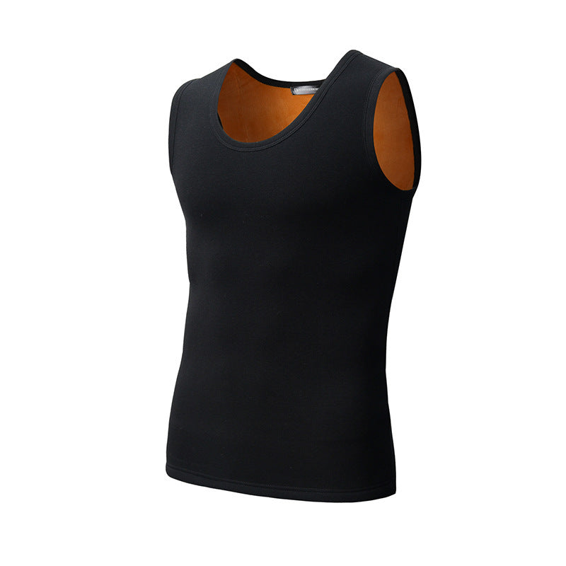 Men's Fleece Thickened Gold Thermal Vest