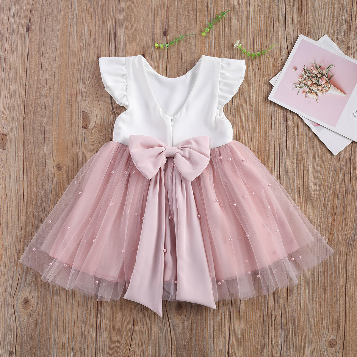 New Girls' Dress Korean Style Cute Princess Dress Children Mesh Tulle Tutu Dress Flower Girl Costume