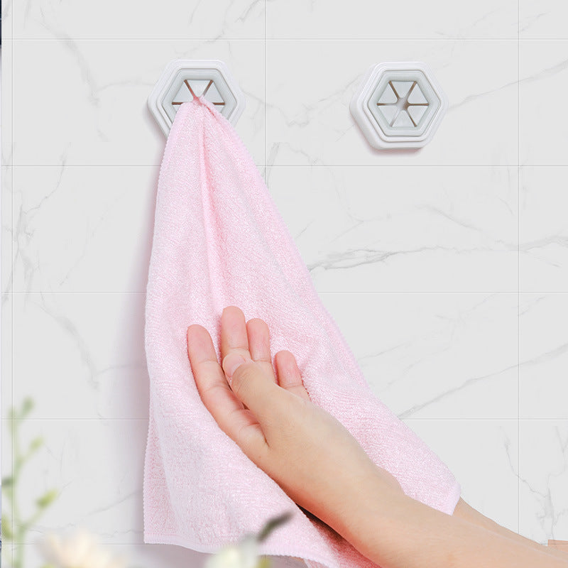 Non-perforated Towel Storage Buckle Rag Plug Adhesive Hook