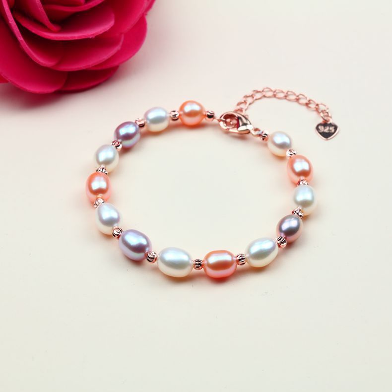 Pulsera de moda pulsera de tendencia de perlas de agua dulce