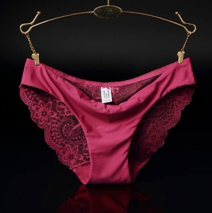 Bragas de cintura baja de encaje para mujer