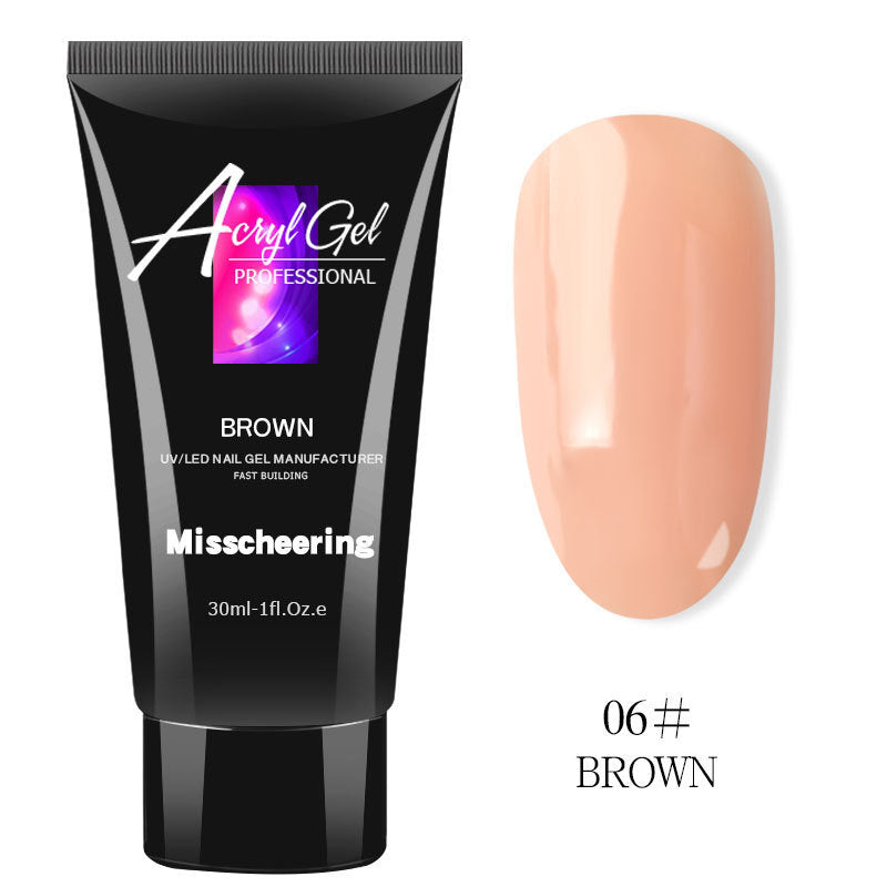 Gel de uñas UV extensible de cristal