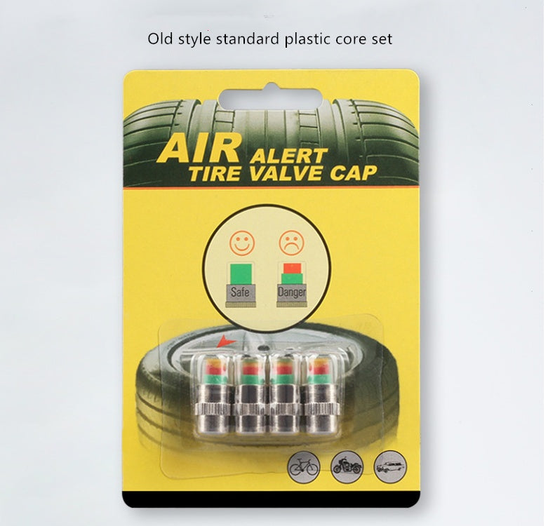 Automobile tire safety inspection cap