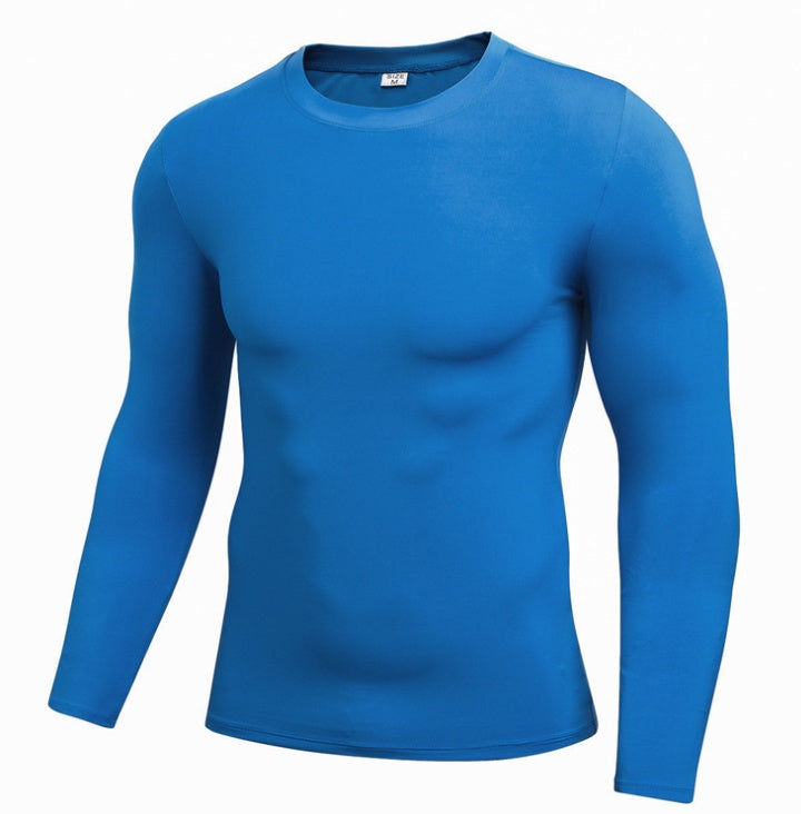 Camiseta ajustada sólida de secado rápido para hombre