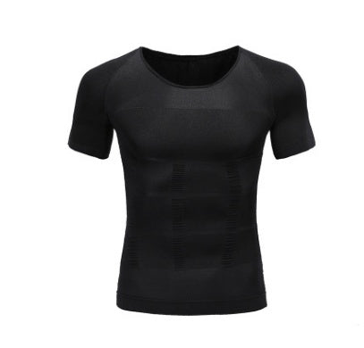Hombre de compresión torácica de T camisa Fitness héroe Belly Buster té para adelgazar