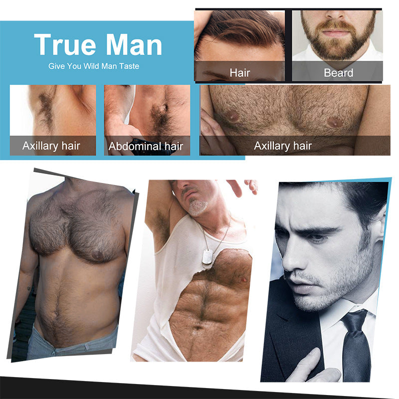 Conjunto de cuidado de barba líquido para el crecimiento de la barba