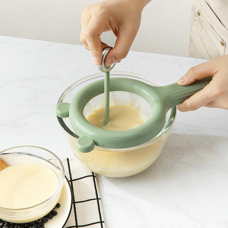 Household Minimalist Wind Soy Milk Filter Sieve Juice Strainer Filtering Spoon