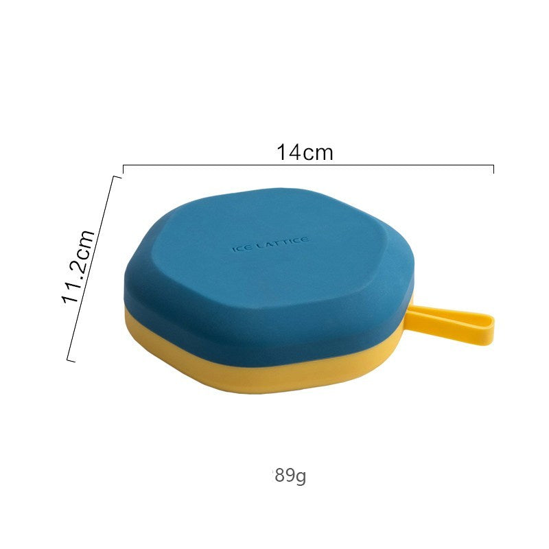 Molde de hielo 3D hexágono de 12 cavidades de silicona molde de helado DIY