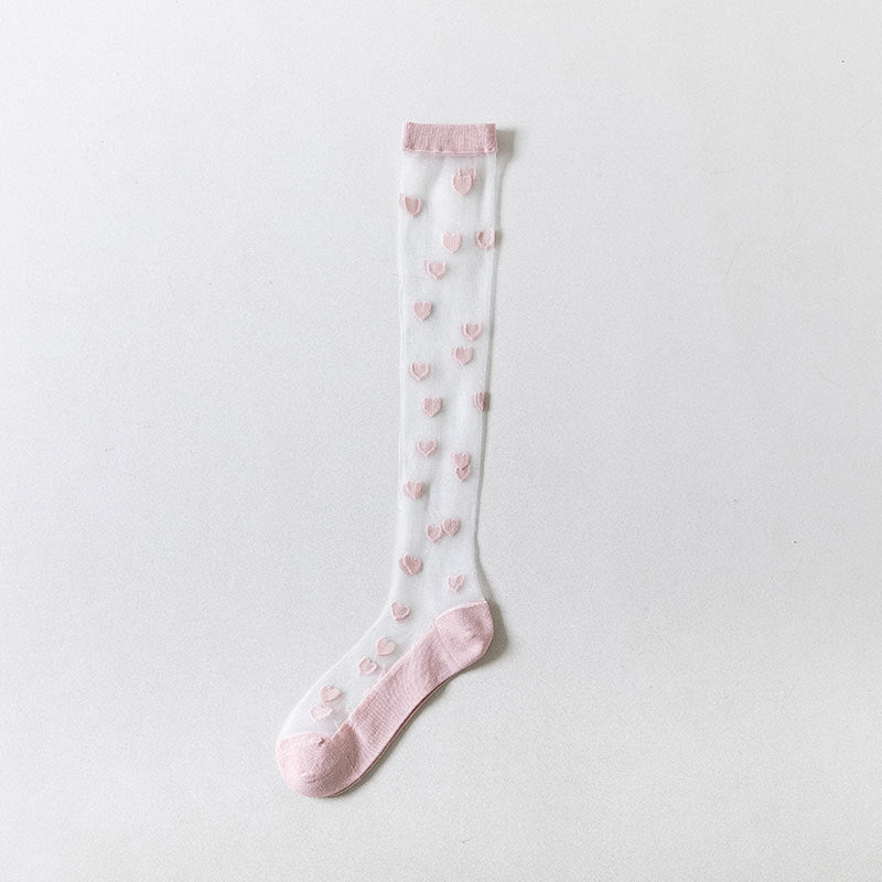 Women's New Love Glass Silk Stockings