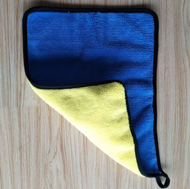 Toalla de limpieza de dos lados para coche de doble uso
