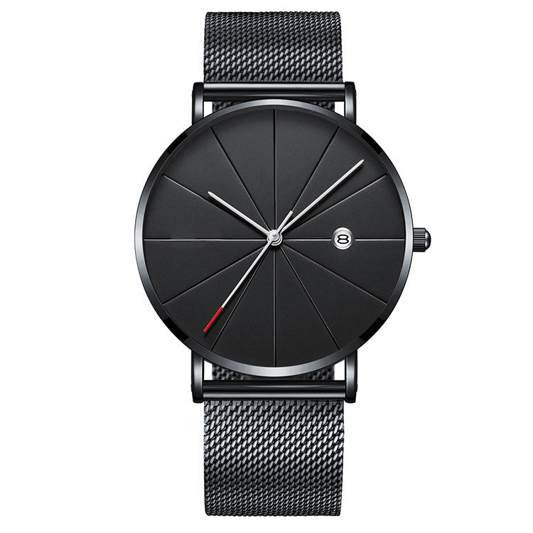 Reloj de calendario Simple reloj de cuarzo impermeable creativo Masculino
