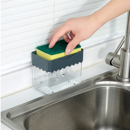 Dispensador de jabón 2 en 1 caja dosificadora automática de detergente tipo caja de líquido