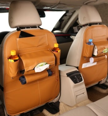 Caja de almacenamiento de suministros de coche caja de almacenamiento de asiento de coche caja de almacenamiento de cuero