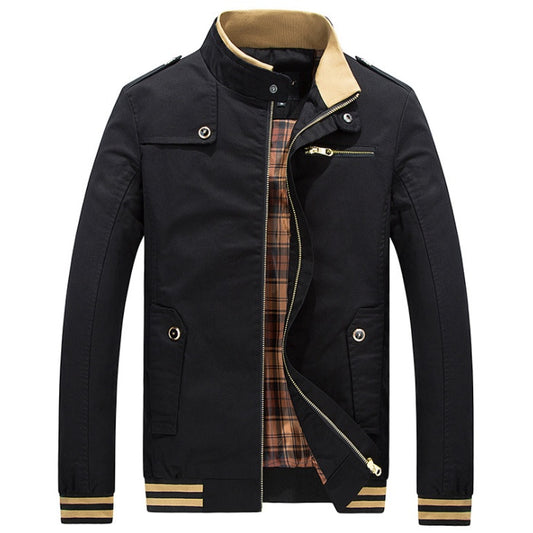 Dropshipping 2020 Automne marca Veste Hommes modo Mâle Chaqueta Hombre sólido soporte Col Fermeture Éclair de Haute Qualité Veste los abrigos Hommes