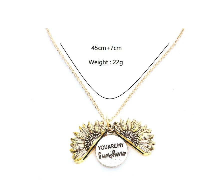 Collar de doble LETRAS DE GIRASOL
