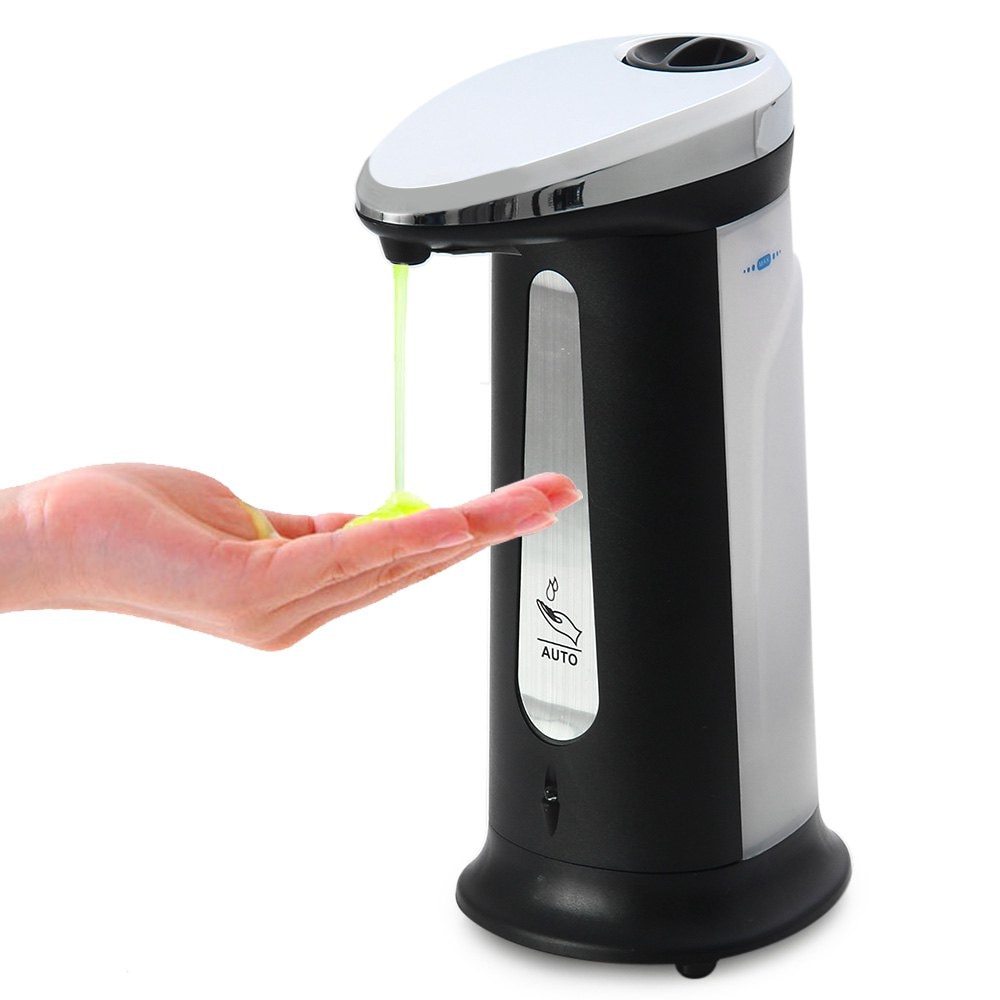 Dispensador automático de jabón líquido de 400Ml, Sensor inteligente, ABS, desinfectante electrochapado, Dispensador para cocina, baño