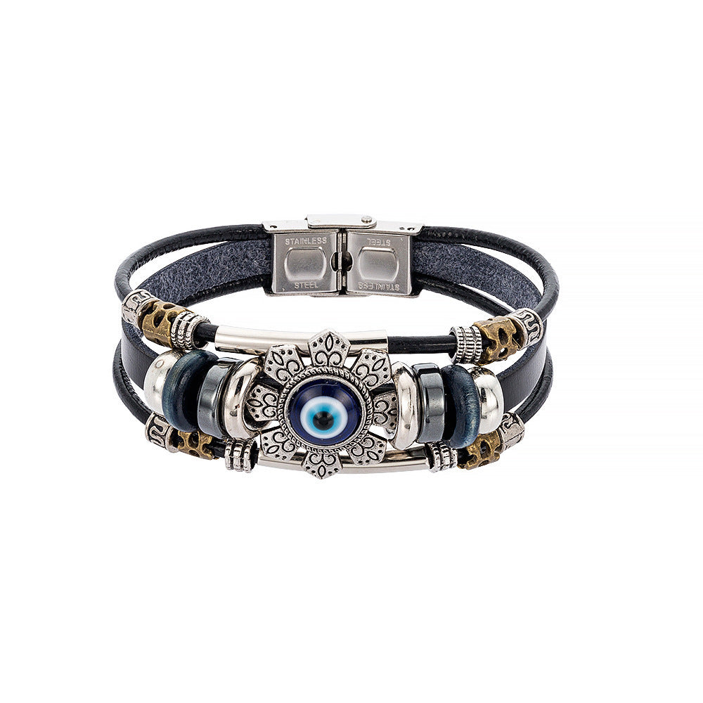 Pulsera de accesorios de aleación de Ojo Azul turco
