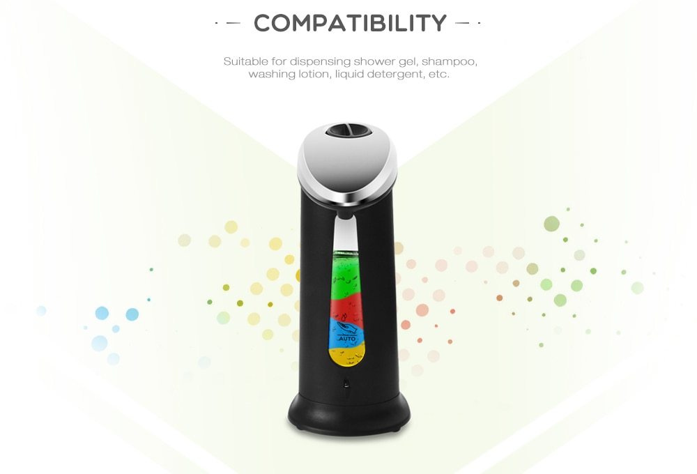 Dispensador automático de jabón líquido de 400Ml, Sensor inteligente, ABS, desinfectante electrochapado, Dispensador para cocina, baño