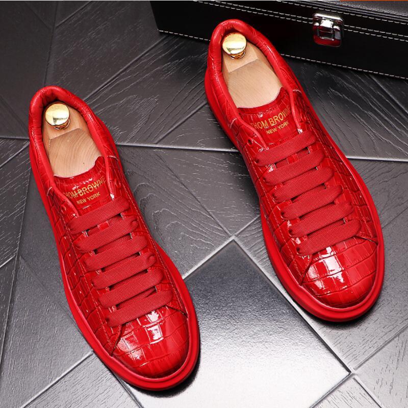 Zapatos de plataforma nuevos zapatos casuales de moda para hombres zapatos de suela gruesa interior aumentados para hombres
