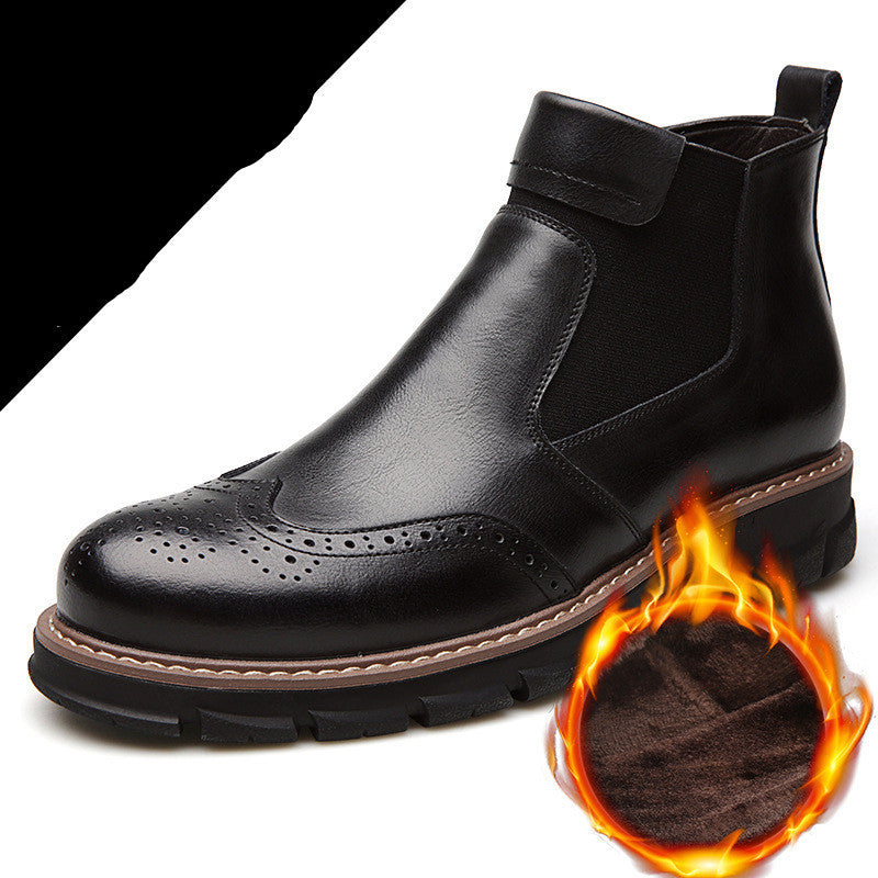 Zapatos de tacón alto botas de cuero de nieve botas cortas de herramientas Brock American Martin