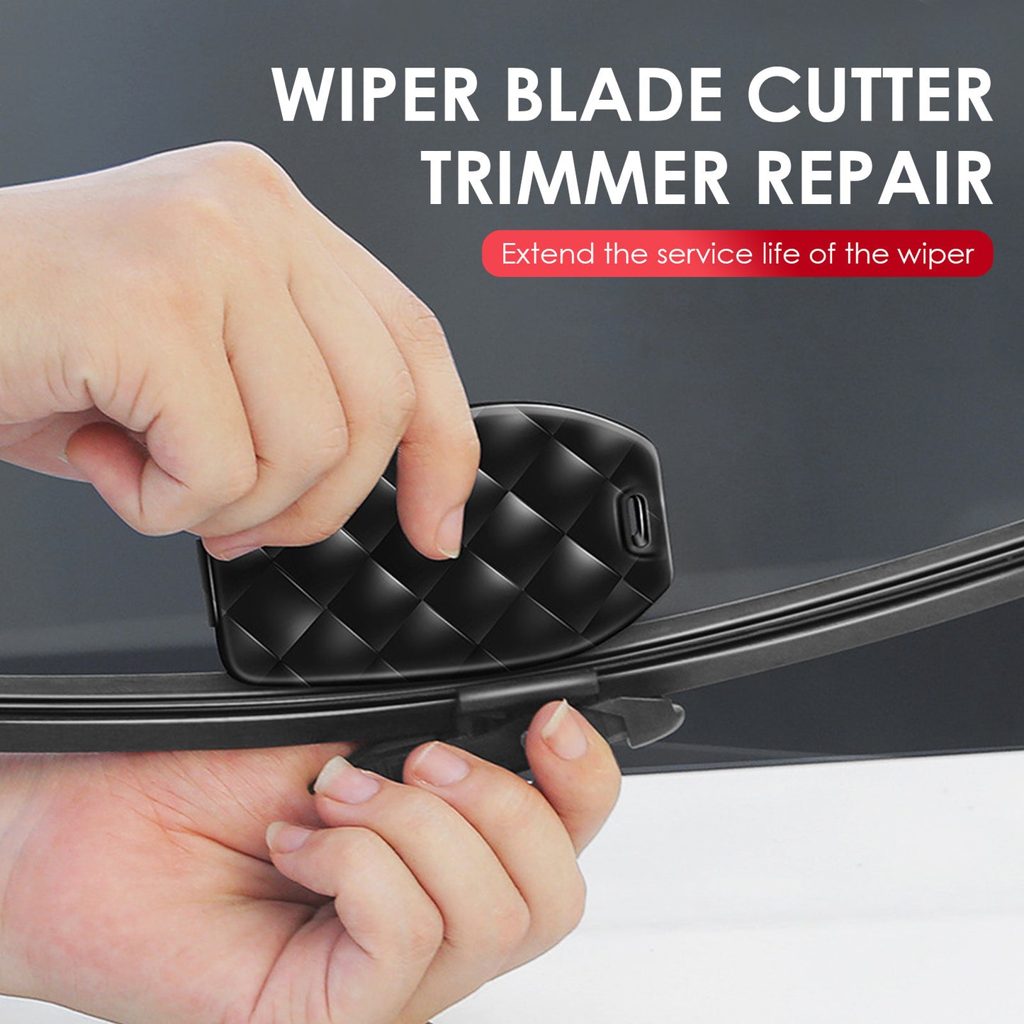 Universal wiper repairer for automobile rubber strips