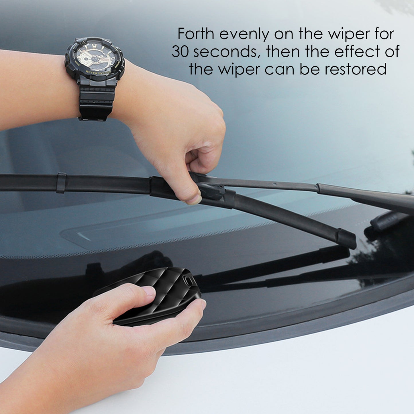 Universal wiper repairer for automobile rubber strips