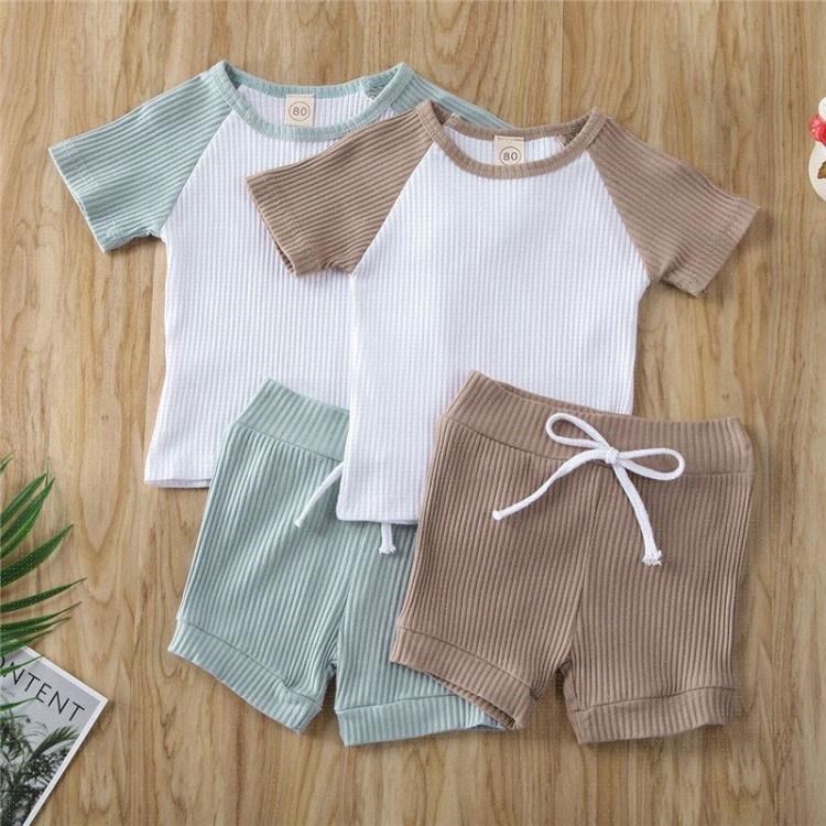 Camisa pantalones cortos 2 piezas para ropa de bebé niño niños ropa