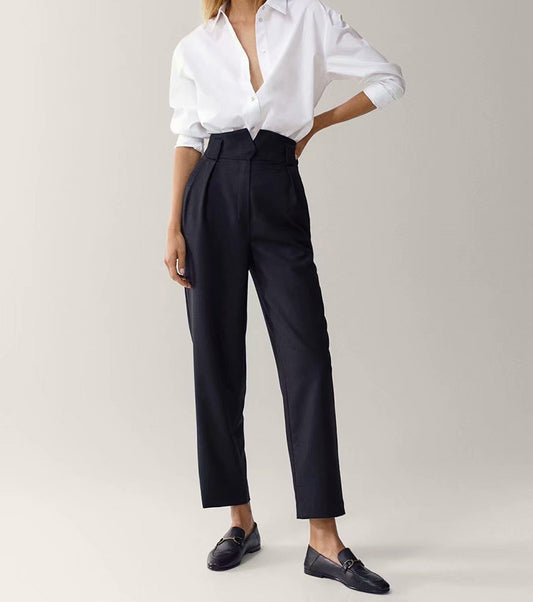 New Flannel Straight Leg Professional Foot Trousers