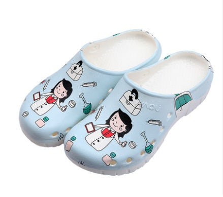 Operating Room Slippers Surgical Shoes Women's Soft-soled Toe Cap Shoes