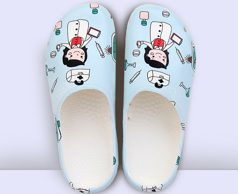 Operating Room Slippers Surgical Shoes Women's Soft-soled Toe Cap Shoes