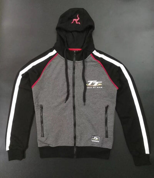 Isle Of Man TT Round The Island Road Racing Sweater Jacket Car Fan Hoodie