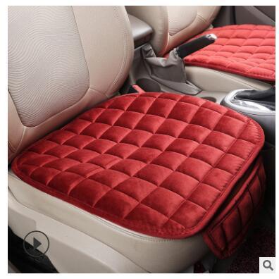 Universal Invierno Caliente funda de asiento de coche cojín antideslizante asiento delantero almohadilla transpirable Protector de asiento de coche fundas de asiento para coches