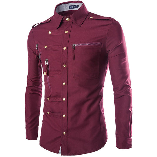 Camisa de marca para hombre, 2020, diseño de moda para hombre, Camisa de vestir de algodón ajustada, camisas de manga larga con estilo, Chemise Homme Camisa Masculina